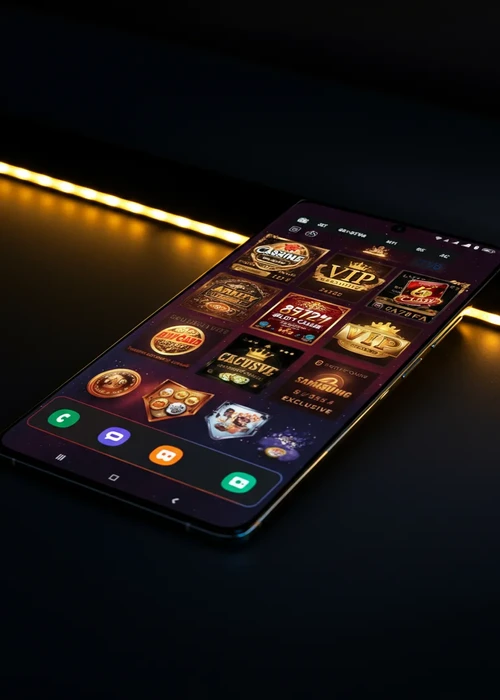 Entreehal Shiny Wilds Casino met lichtanimaties en hoofdmenu